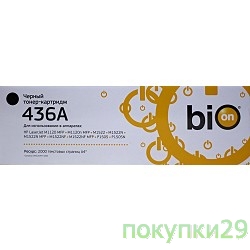CB436A_BionКартридж Bion для HP 1500/P1505/1522/M1120/M1120N/M1522N/M1522F/P1505N (2000 стр.)