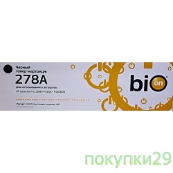 CE278A_BionКартридж Bion для HP laser Pro P1560/1566/1600(USA)/1606 (2100 Стр.)