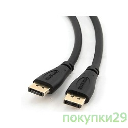 Кабель Кабель DisplayPort Gembird/Cablexpert , 3м, 20M/20M, черный, экран, пакет(CC-DP-10)