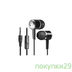 Наушники DEFENDER Pulse 427 черный, вставки