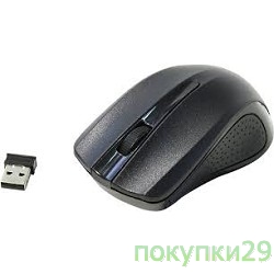 Мышь Oklick 485MW Black Мышь оптическая (1200dpi) беспроводная USB (3but)