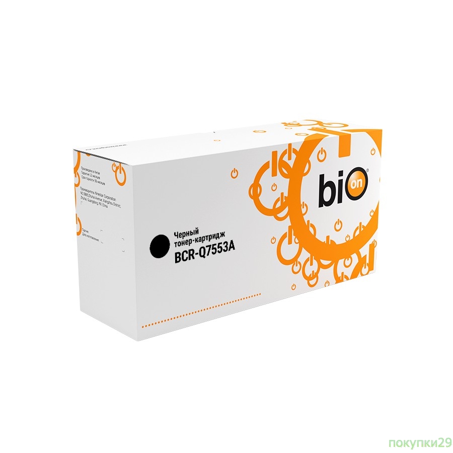 Расходные материалы Bion Q7553A/PTQ7553A Картридж Bion для HP  LaserJet P2011/P2012/P2013/P2014/P2015 (3000 стр.)