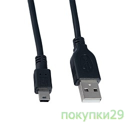 Кабель PERFEO Кабель USB2.0 A вилка - Mini USB 5P вилка, длина 3 м. (U4303)