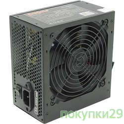 Блок питания Exegate EX221641RUS Блок питания 500W ATX-500PPX RTL, black, active PFC, 12cm, 20+4pin/4pin/PCI-E/4*IDE/5*SATA