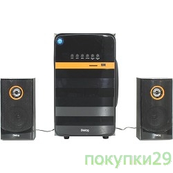 Колонки Dialog Progressive AP-240B BLACK - акустические колонки 2.1, 50W+2*10W RMS, Bluetooth, USB+SD reader