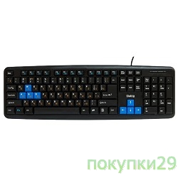 Клавиатура Dialog KM-025U Black-Blue Multimedia Black - USB