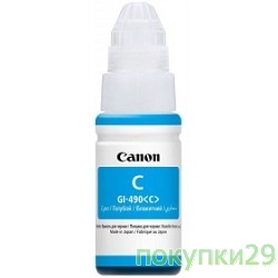 Расходные материалы Canon 0664C001 Чернила Canon GI-490 C (cyan), 70 мл