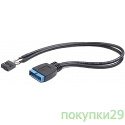 Кабель Cablexpert Внутренний USB2 - USB3 кабель, 9pin/19pin, 0.3m (CC-U3U2-01)