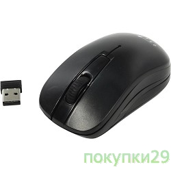 Мышь Oklick 445MW черный оптическая (1200dpi) беспроводная USB (3but)