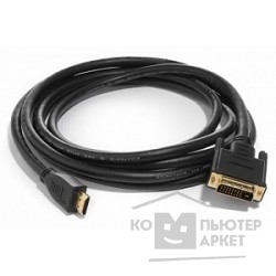 Кабель Bion Кабель HDMI-DVI , 1.8м, 19M/19M, single link, черный,  экран   БионBNCC-HDMI-DVI-6
