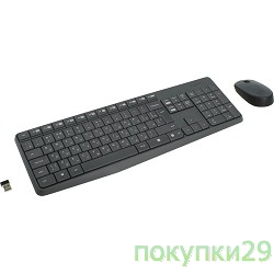 Клавиатура 920-007948 Logitech Wireless Keyboard and Mouse MK235 Black USB