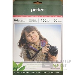 фотобумага Perfeo PF-GLA4-150/50 Бумага Perfeo глянцевая 50л, А4 150 г/м2 (G07)