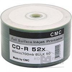 Диск Диски CMC CD-R 80 52x Bulk/50 Full Ink Print