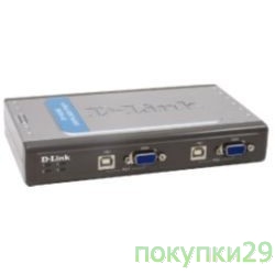 Переключатель D-Link DKVM-4U Переключатель 4-портовый KVM с портами USB