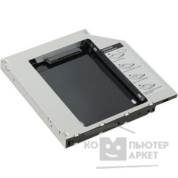 Контейнер для HDD AgeStar SSMR2S Сменный бокс для HDD/SSD  SATA-SATA, металл-пластик, черный, 2.5"