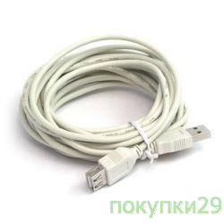 Кабель USB 2.0 кабель удлинительный 1.8м AM/AF Gembird PRO позол. контакты, пакет CCP-USB2-AMAF-6