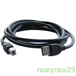Кабель USB 2.0 кабель для соед. 3.0м AM/BM Gembird PRO позол. контакты, пакет CCP-USB2-AMBM-10