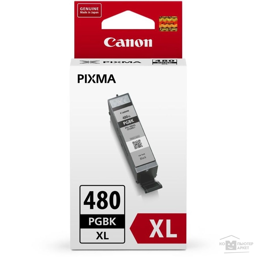 Расходные материалы Canon CLI-480XL PGBK 2023C001 Картридж для PIXMA TS6140/TS8140/TS9140/TR8540, 400 стр. пигментный чёрный