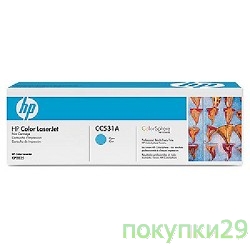 Картридж CC531A Голубой картридж HP LJ CP2025/CM2320