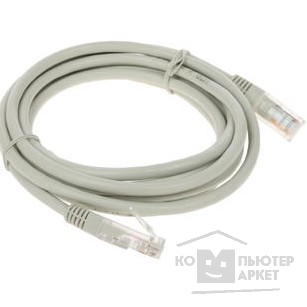 Коммутационный шнур Cablexpert Патч-корд медный UTP PP10-2M кат.5, 2м, литой, многожильный (серый)