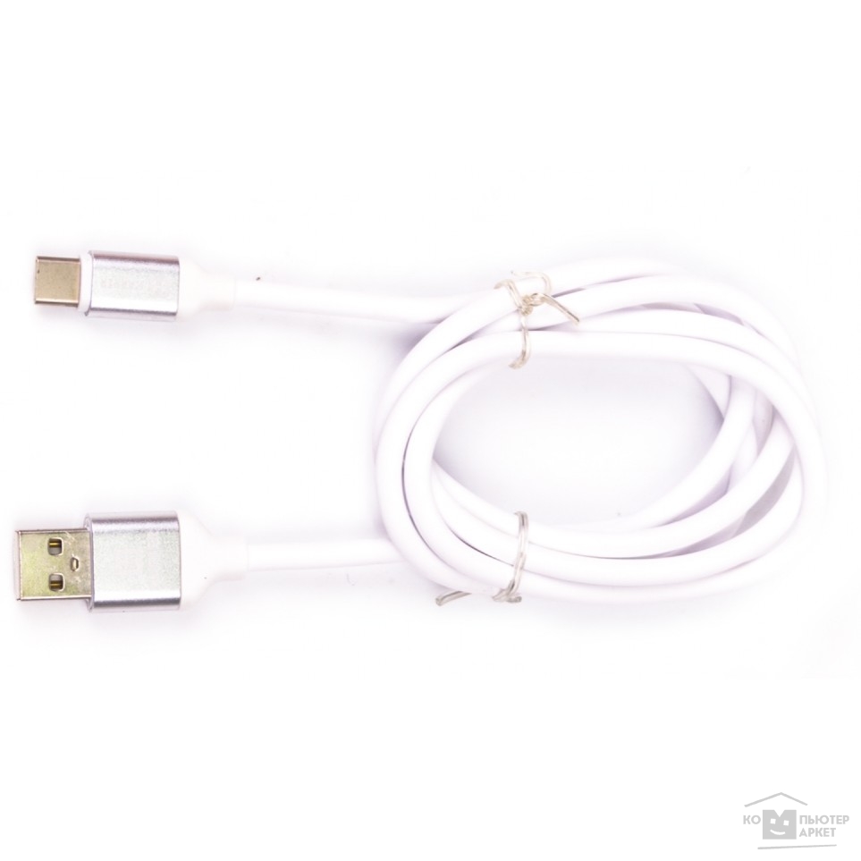 Кабель Harper Силиконовый Кабель для зарядки и синхронизации USB - USB type-C , SCH-730 white (1м, способны заряжать устройства до 2х ампер)
