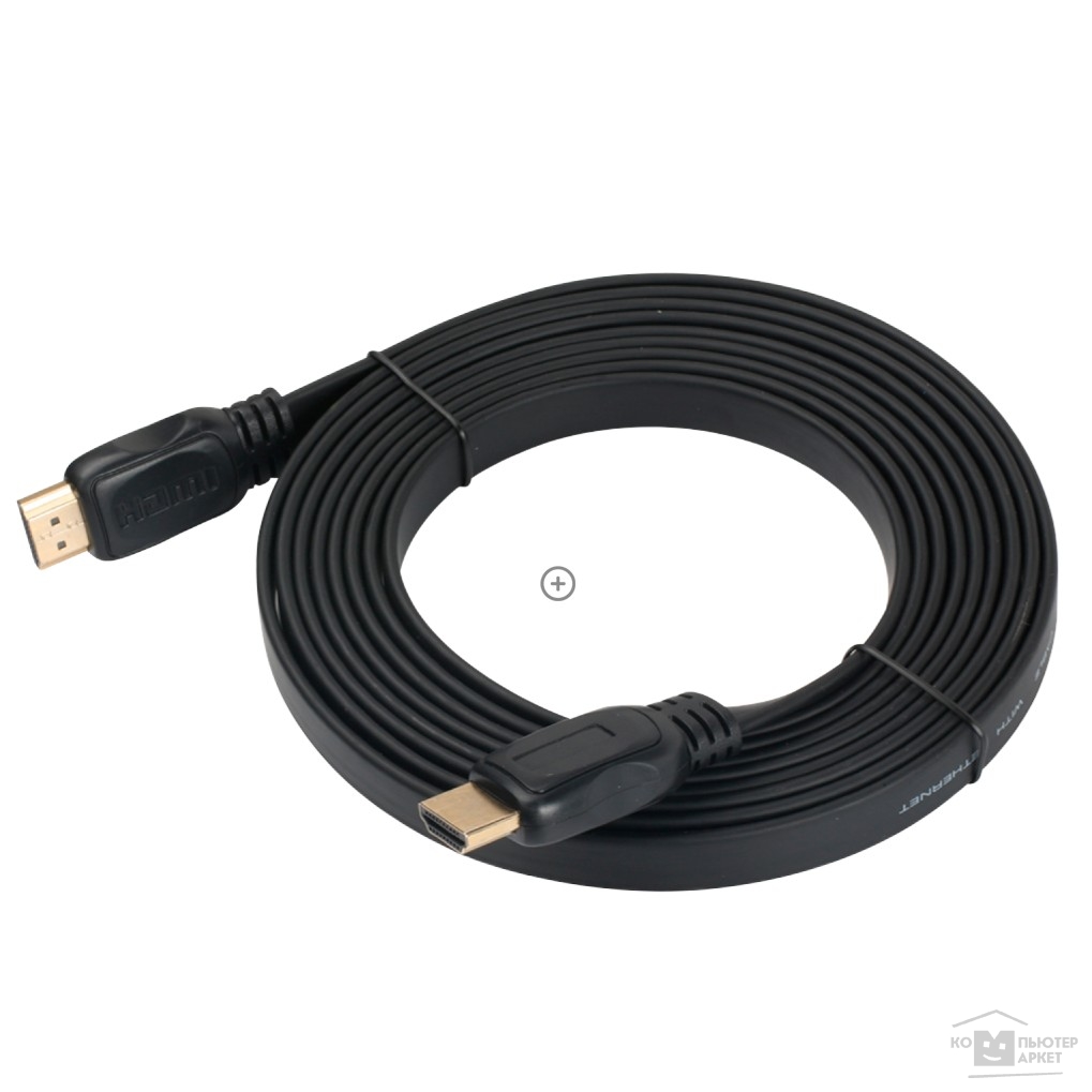 Кабель Harper Кабель HDMI, DCHM-443 (3м, пластиковый корпус коннектора, плоский кабель.)
