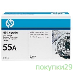 Картридж CE255A Черный картридж HP LJ P3015