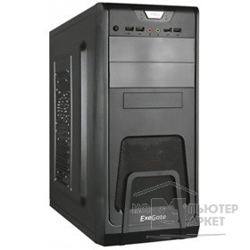 Корпуса Exegate EX278391RUS Корпус Miditower Exegate CP-603 Black, ATX,<CP400W, 80mm>, 2*USB+2*USB3.0, Audio