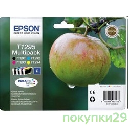 Картридж C13T12954010 Epson картридж для SX420W/BX305F (желтый,голубой,пурпурный,черный)