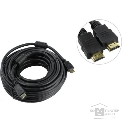 Кабель Aopen Кабель HDMI 19M/M ver 2.0, 15М, 2 фильтра<ACG711D-15M>