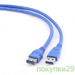 Кабель USB 3.0 кабель удлинительный 1.8м AM/AF Gembird PRO позол. контакты, пакет CCP-USB3-AMAF-6