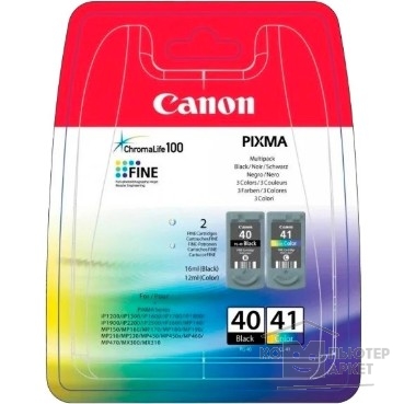 Расходные материалы Canon PG-40/CL-41  Набор картриджей  для Pixma IP1200/1600/2200/6210D/6220D, MP150/170/450