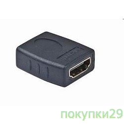 Переходник Переходник HDMI-HDMI Gembird 19F/19F, золотые разъемы, пакет A-HDMI-FF