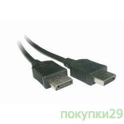 Кабель Кабель DisplayPort Gembird, 1.8м, 20M/20M, черный, экран, пакет CC-DP-6