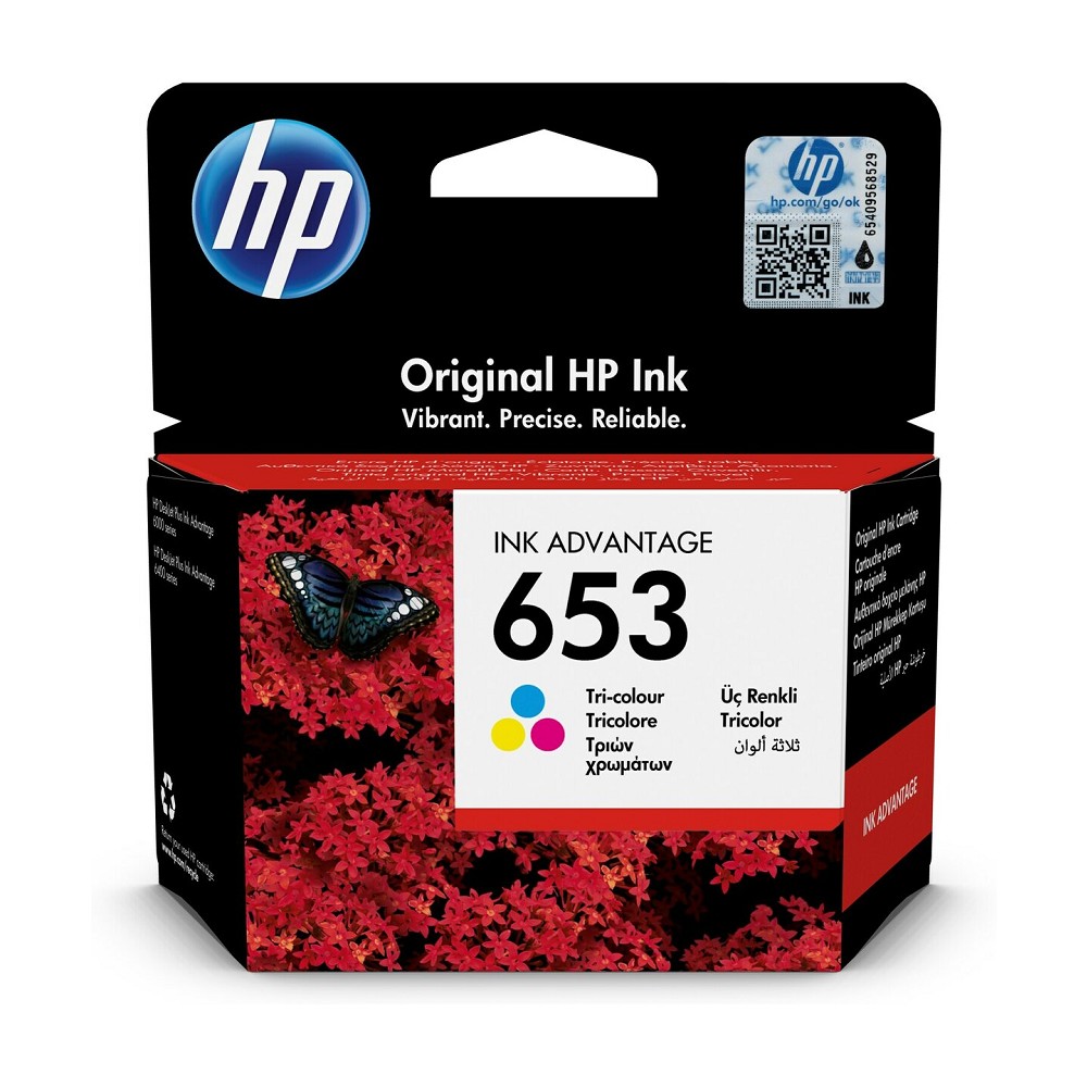 Расходные материалы Картридж HP 653 струйный трёхцветный (200 стр)