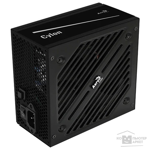 Блок питания Блок питания Aerocool ATX 500W CYLON 500 80+ (24+4+4pin) APFC 120mm fan color 5xSATA RTL