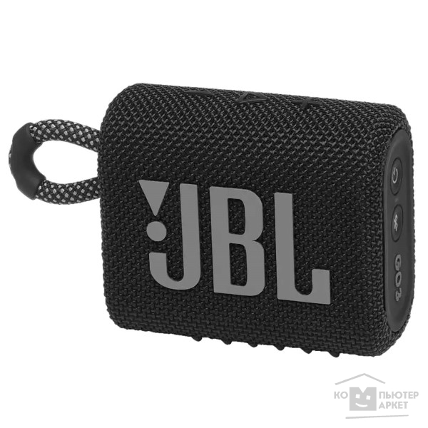 Колонки JBL  Колонка порт. JBL GO 3 черный 3W 1.0 BT (JBLGO3BLK)