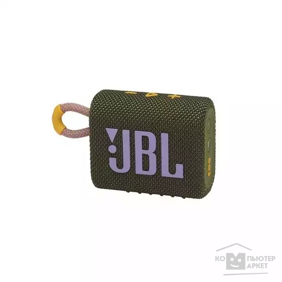 Колонки JBL  Колонка порт. JBL GO 3 зеленый 4W 1.0 BT (JBLGO3GRN)
