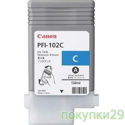 Картридж 0896B001 Картридж Canon Ink Tank PFI-102C Cyan