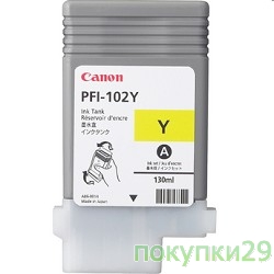 Картридж 0898B001 Картридж Canon Ink Tank PFI-102Y Yellow