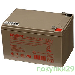 Батарея Sven SV12120 (12V 12Ah)  батарея аккумуляторная
