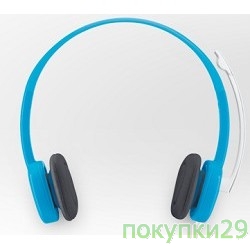 Наушники, микрофоны 981-000368  Logitech Stereo Headset (Borg) H150 Blue/white