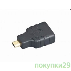 Переходник Переходник HDMI-miniHDMI Gembird 19F/19M, золотые разъемы, пакет A-HDMI-FD