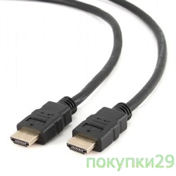 Кабель Gembird HDMI-microHDMI позол.разъемы CC-HDMI4-20M, 19м/19м,20 м,черный
