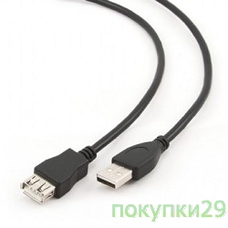 Кабель USB 2.0 удлинитель 4.5м AM/AF Gembird PRO, позол.конт. CCP-USB2-AMAF-15C