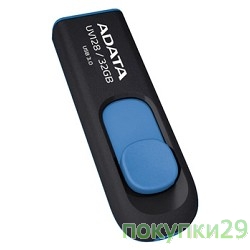 Носитель информации USB 3.0 A-DATA Flash Drive 32Gb UV128 Black-Blue
