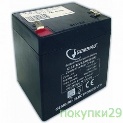 Аккумуляторы для ИБП Гемберд Аккумулятор для Источников Бесперебойного Питания"Gembird"BAT-12V5AH