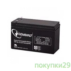 Аккумуляторы для ИБП Гемберд Аккумулятор для Источников Бесперебойного Питания"Gembird"BAT-12V7AH