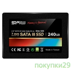 накопитель Silicon Power SATA-III 240Gb S55 2.5"SP240GBSS3S55S25 7mm