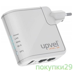 Сетевое оборудование Upvel UR-312N4G Компактный 3G/LTE Ethernet Wi-Fi роутер стандарта 802.11n 150 Мбит/с c USB-портом с поддержкой 3G/LTE, 1WAN 1 LAN и внутренней антенной 2 дБи (подключается в розетку, поддерживает все
